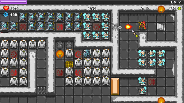 Скриншот из Pixel Descent