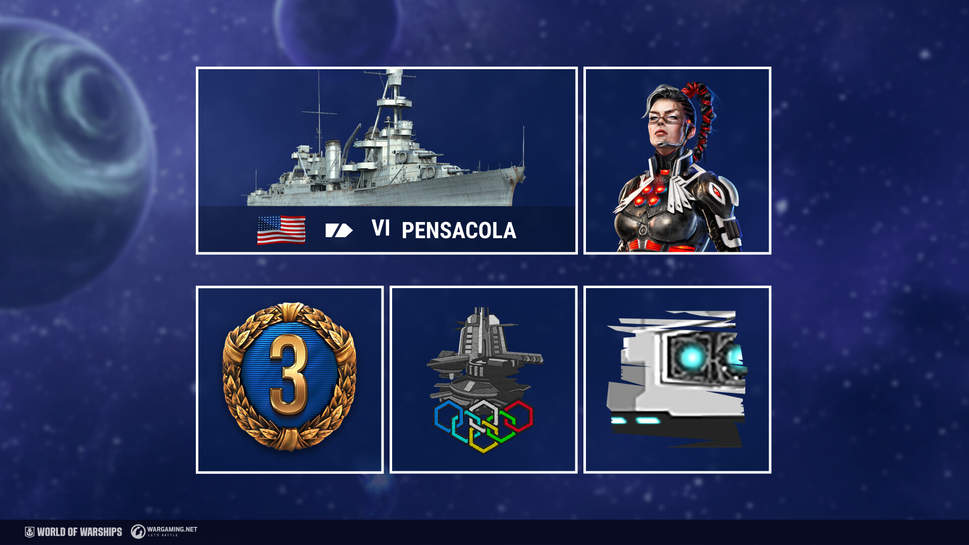 World of Warships — Bionic Spacefarer Pack #0