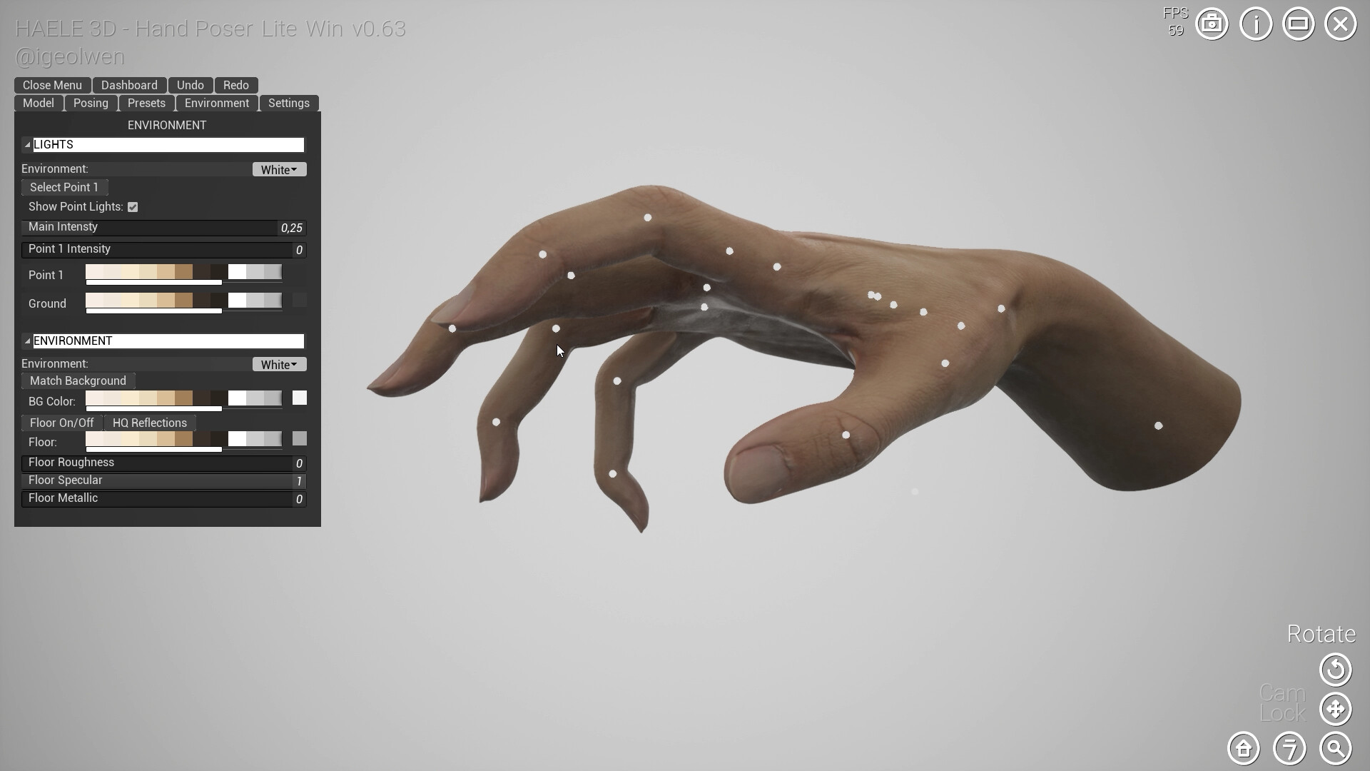 HAELE 3D - Hand Poser Lite #24
