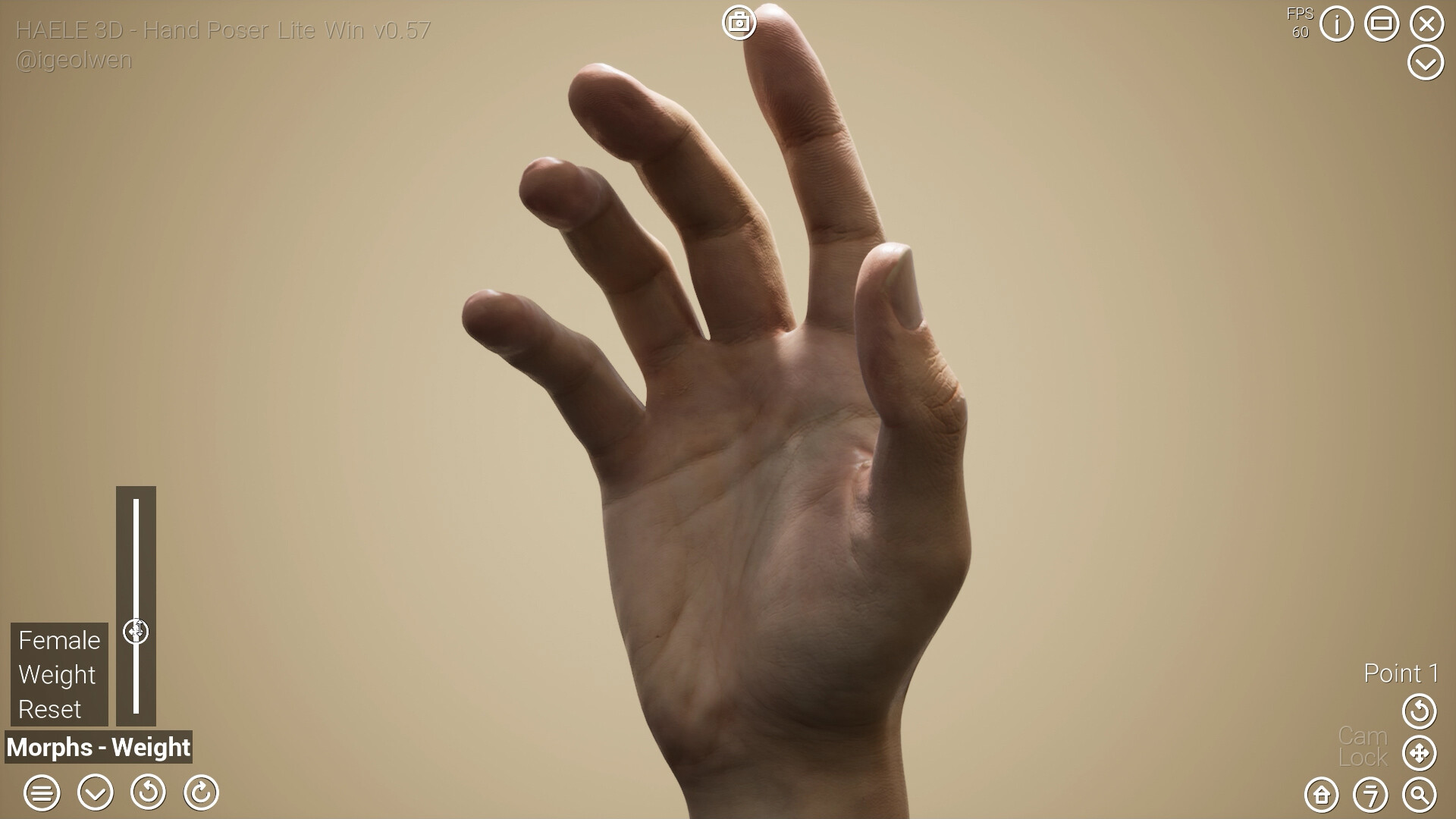 HAELE 3D - Hand Poser Lite screenshot 1