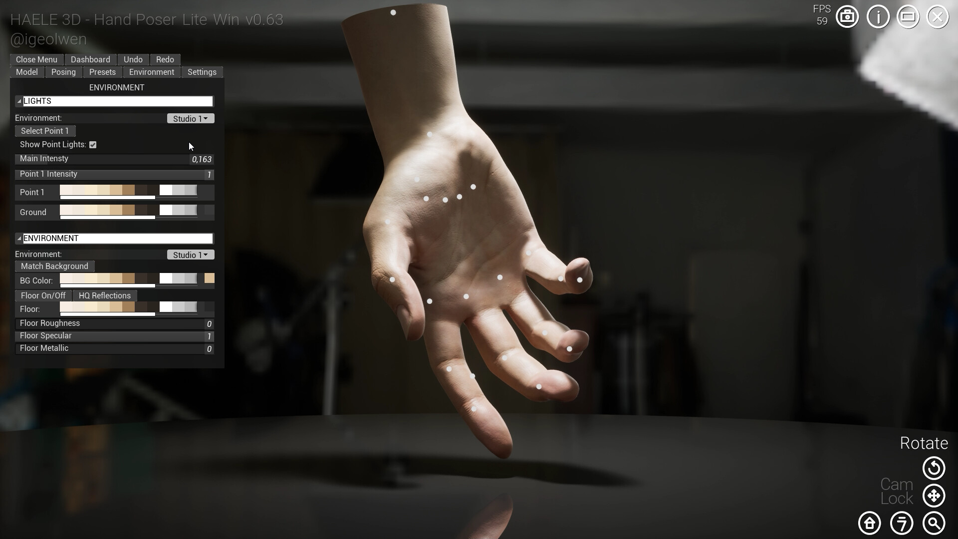 HAELE 3D - Hand Poser Lite #25