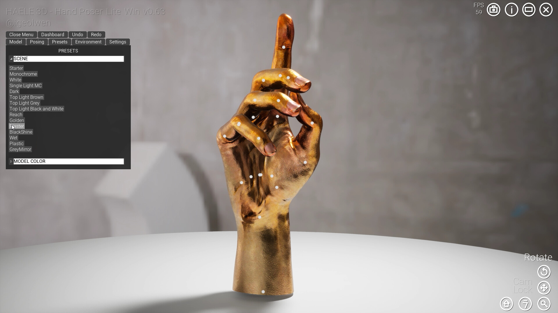 HAELE 3D - Hand Poser Lite #15