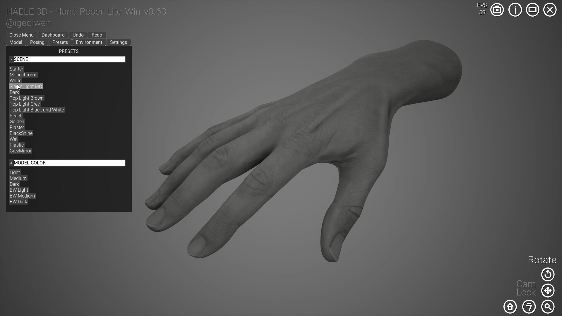 HAELE 3D - Hand Poser Lite screenshot screenshot 20