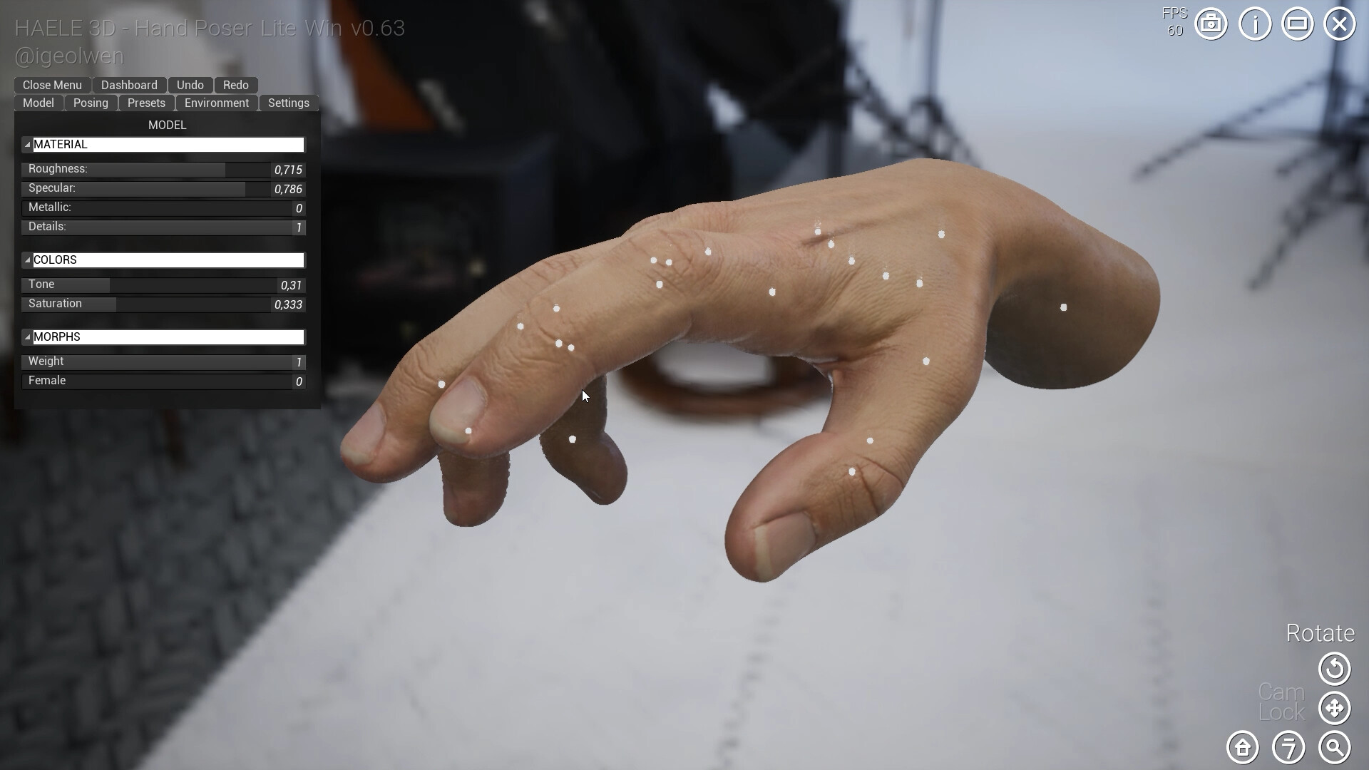 HAELE 3D - Hand Poser Lite #22