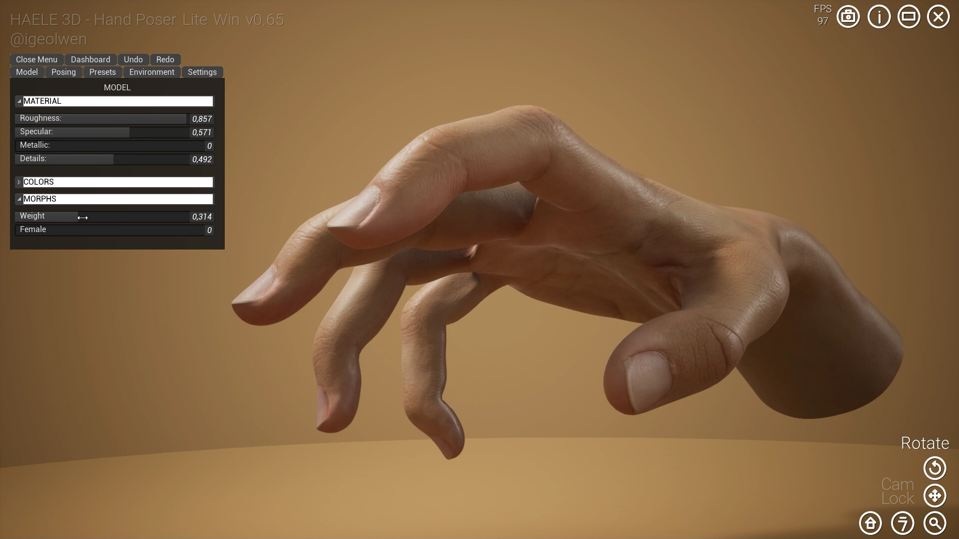 HAELE 3D - Hand Poser Lite #6