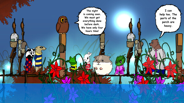 Скриншот из Visual novel for the kids: Lumi And Baby - Hamster And Baby Dragon