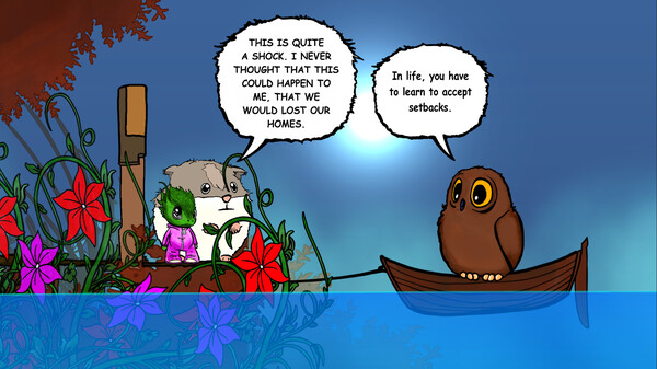 Скриншот из Visual novel for the kids: Lumi And Baby - Hamster And Baby Dragon