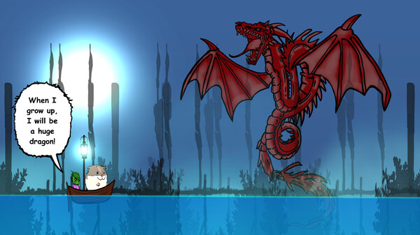 Скриншот из Visual novel for the kids: Lumi And Baby - Hamster And Baby Dragon