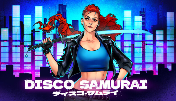 Imagen de la cápsula de "Disco Samurai" que utilizó RoboStreamer para las transmisiones en Steam