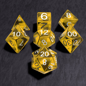 True Dice Roller - Topaz Gem Dice