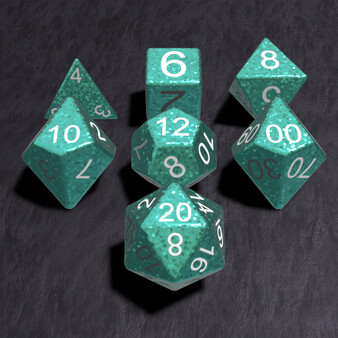 True Dice Roller - Sea Glitter Dice