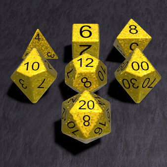 True Dice Roller - Sun Glitter Dice