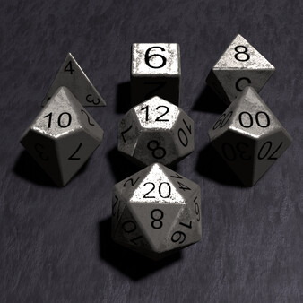 True Dice Roller - Iron Metal Dice