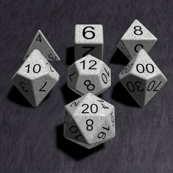 True Dice Roller - Italian Marble Stone Dice