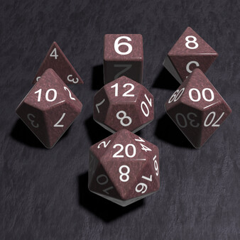 True Dice Roller - Spanish Marble Stone Dice