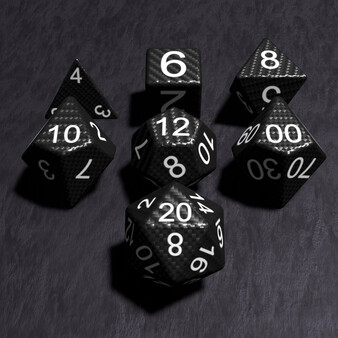True Dice Roller - Carbon Fiber Novelty Dice
