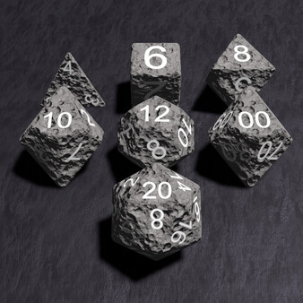 True Dice Roller - Lunar Rock Novelty Dice