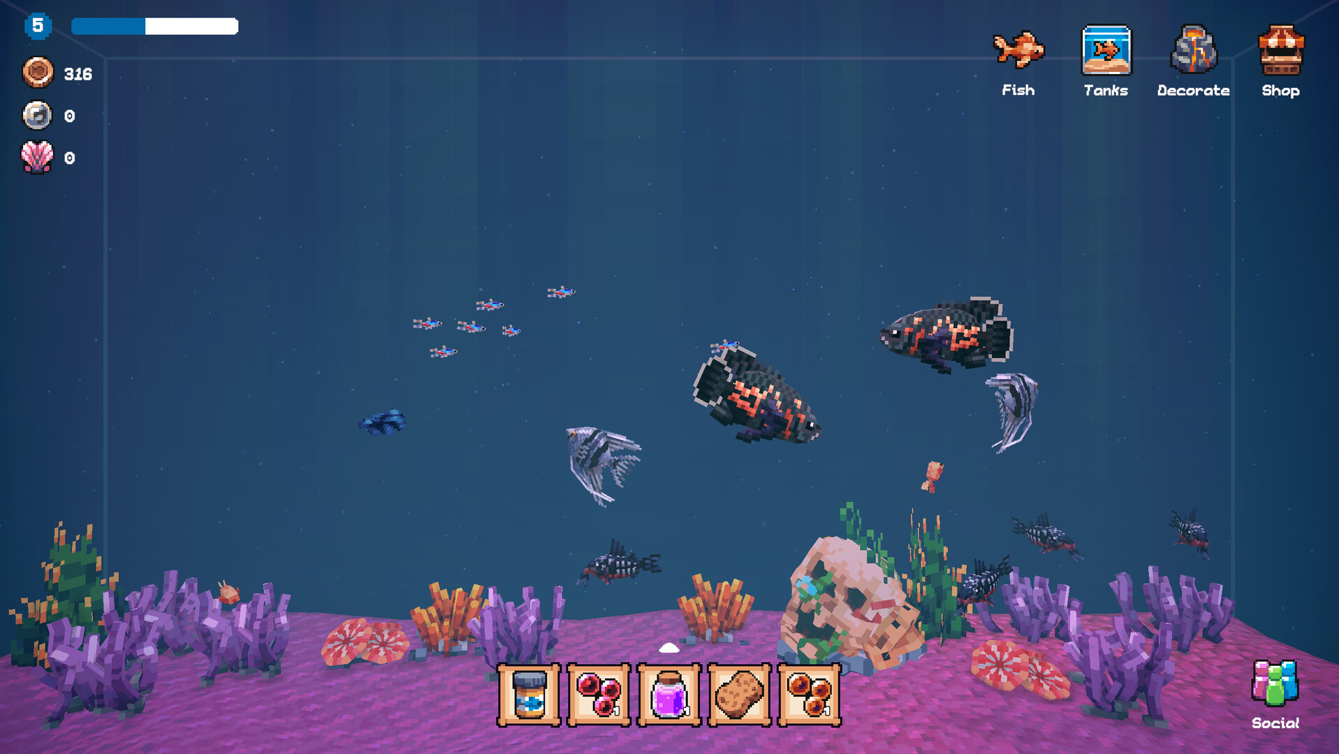 Tiny Aquarium: Social Fishkeeping screenshot