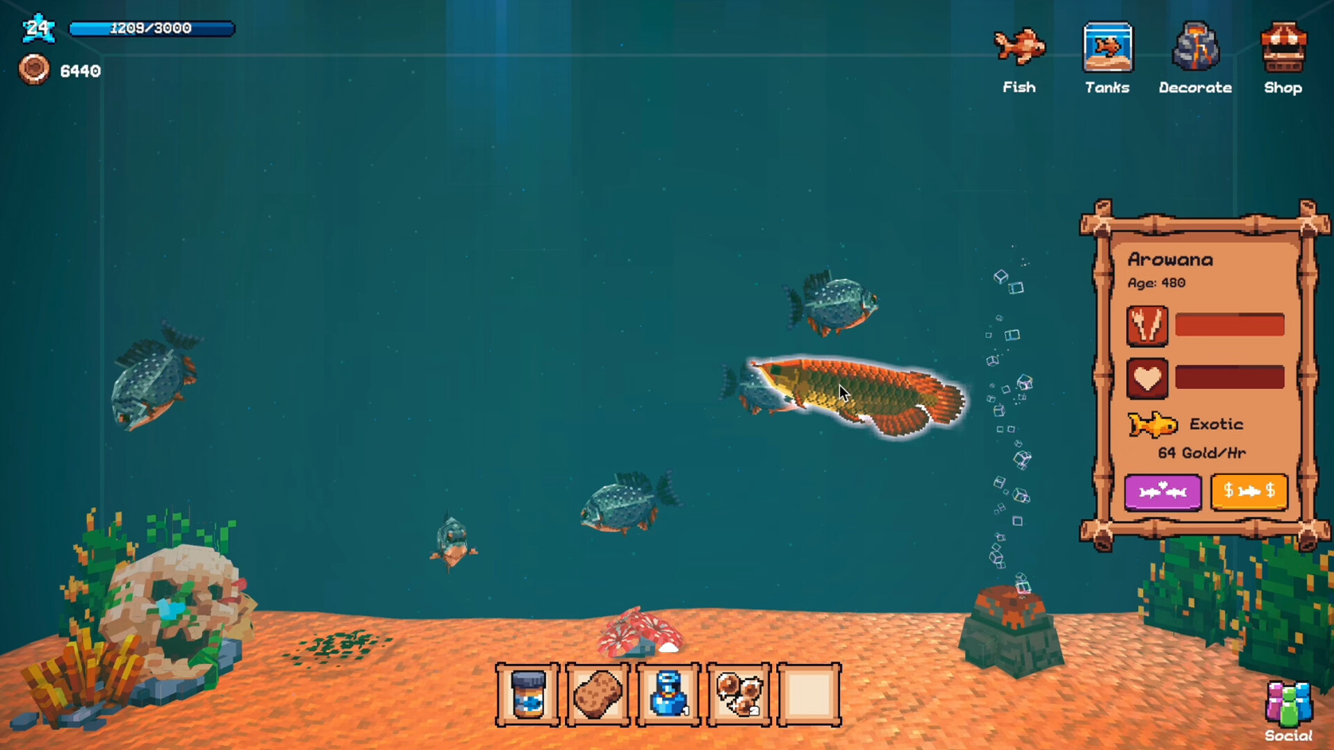 Tiny Aquarium: Social Fishkeeping screenshot