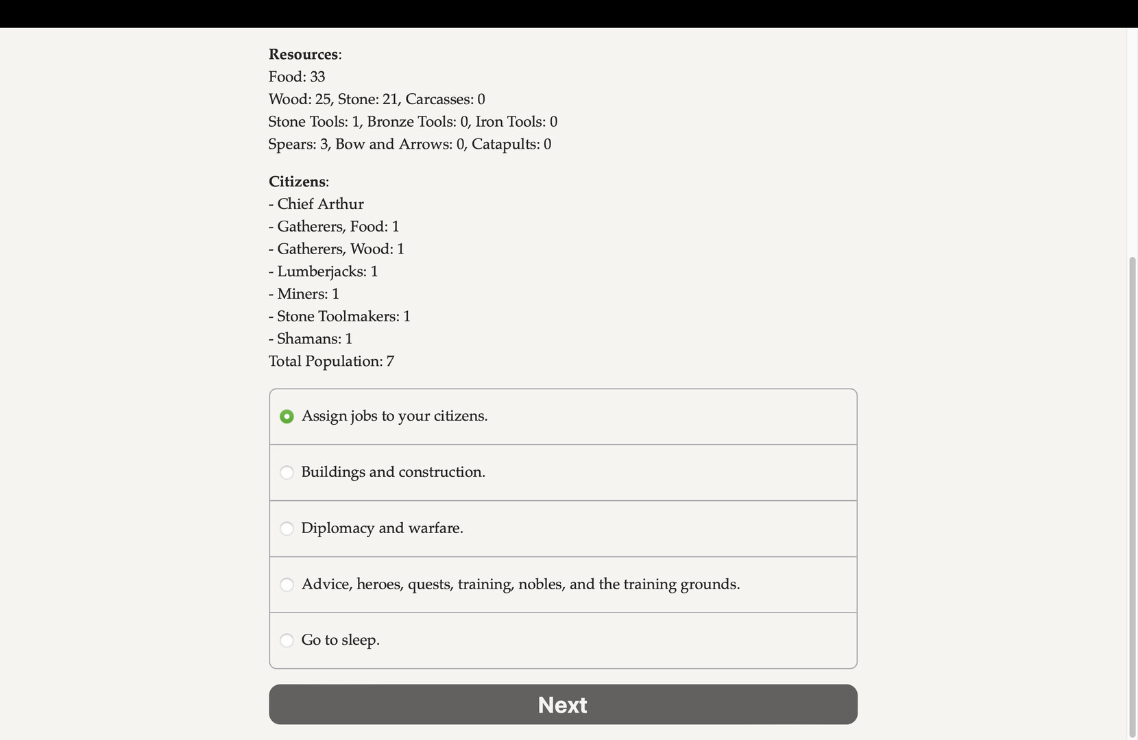 Daria: A Kingdom Simulator Demo #0