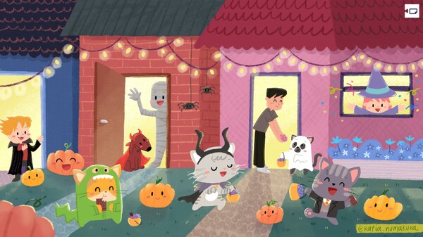 Buddy and Friends on Halloweenfor windows and Linux 1