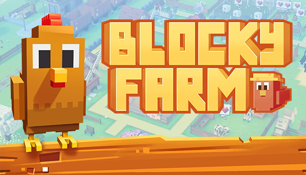 Imagen de la cápsula de "Blocky Farm" que utilizó RoboStreamer para las transmisiones en Steam