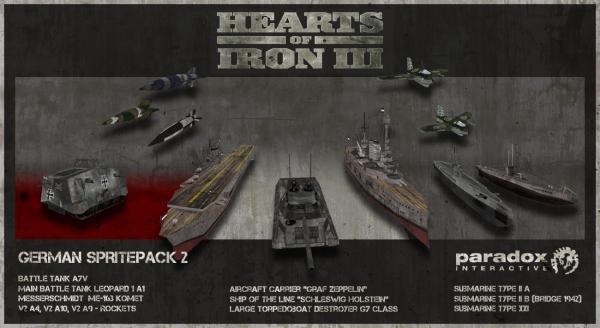 Hearts of Iron III DLC: German II Spritepack for steam