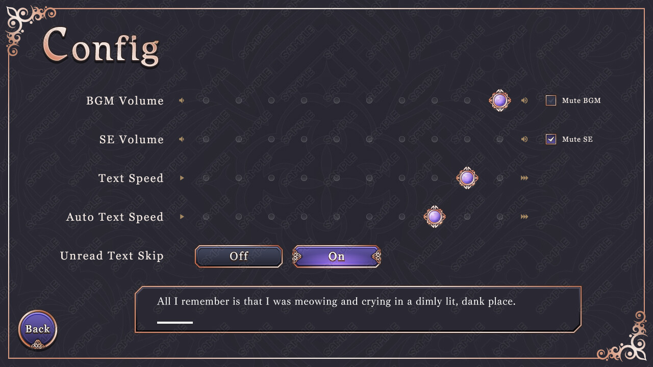 Tyrano Builder - Visual Novel GUI Pack #4 Color-Navy [kopanda UI] #8