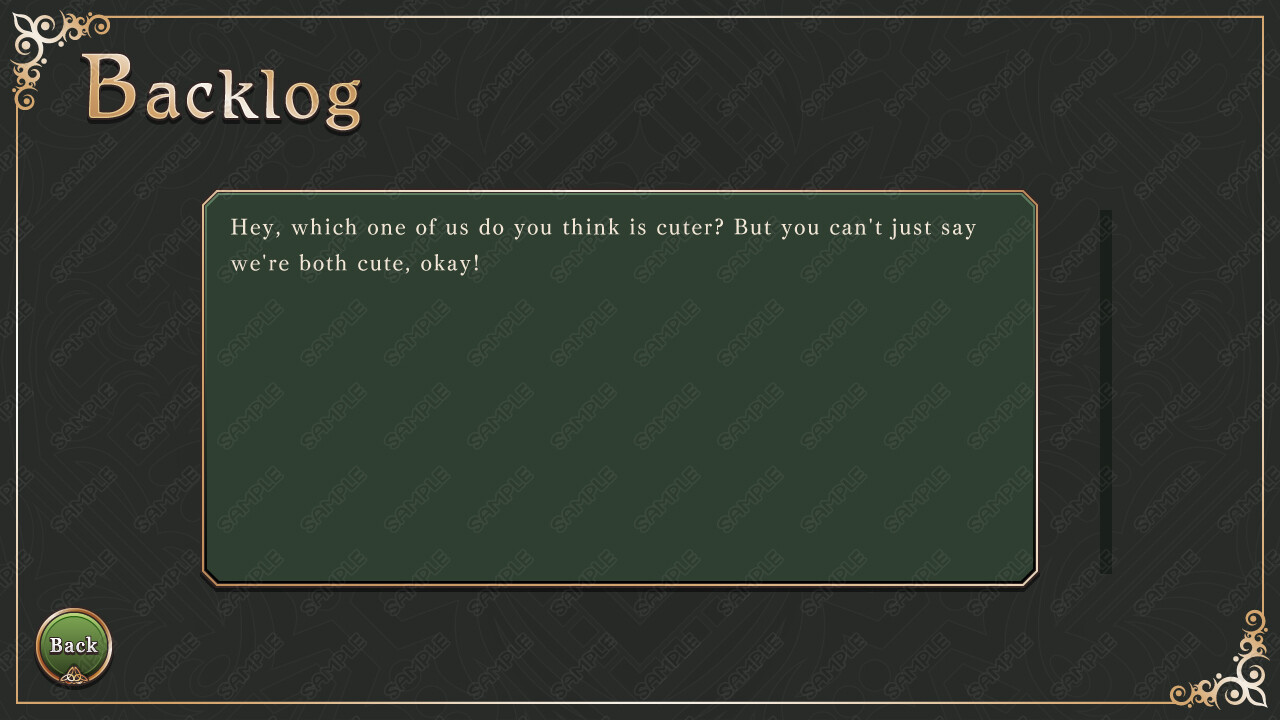 Tyrano Builder - Visual Novel GUI Pack #4 Color-Spruce [kopanda UI] #6