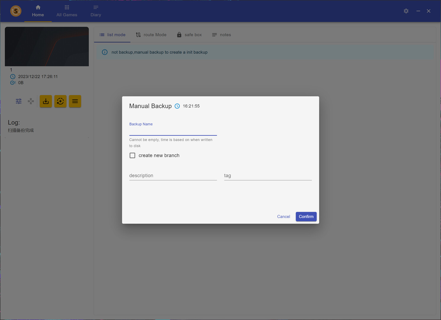 Timeline 存档守护者 -Manage your game save #6