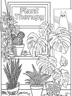 Plant Therapy Coloring Book