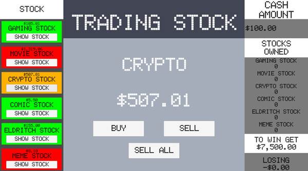 Скриншот из Simple Stock Trading Simulator
