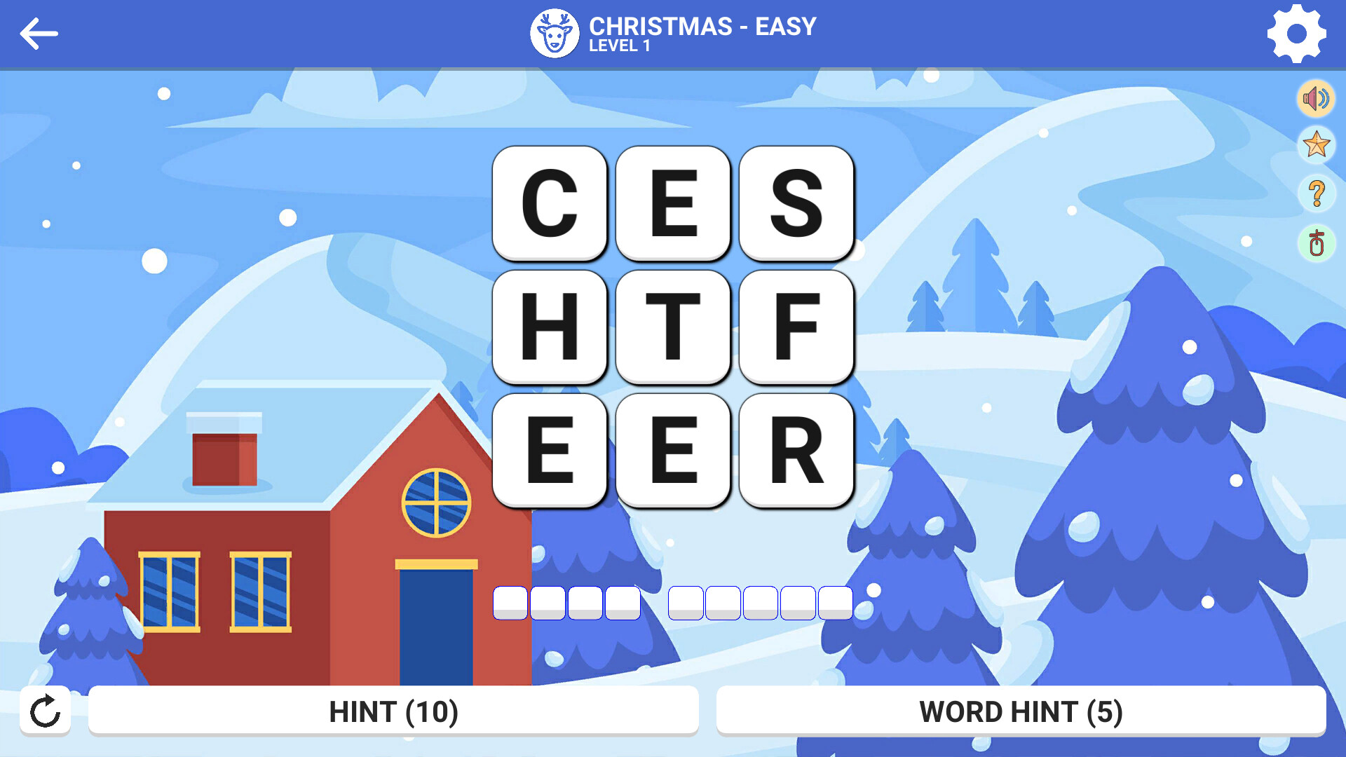 Square Word: Hello Winter!❄️ screenshot 1