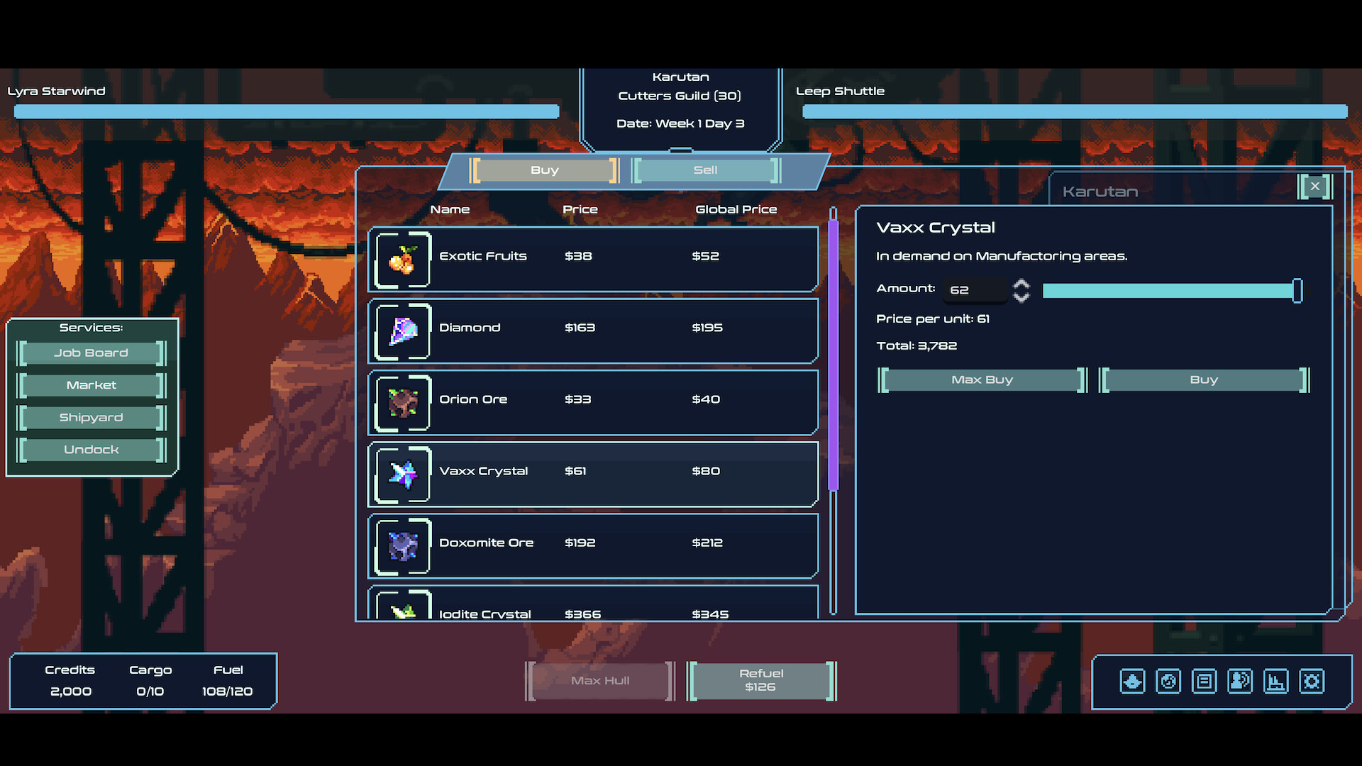 Spaceport Trading Company screenshot 1