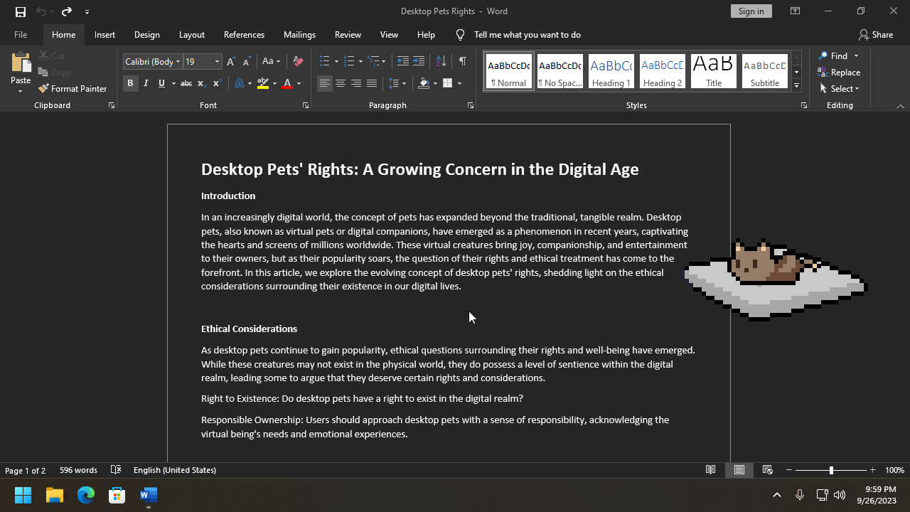 Desktop Pet Project #3