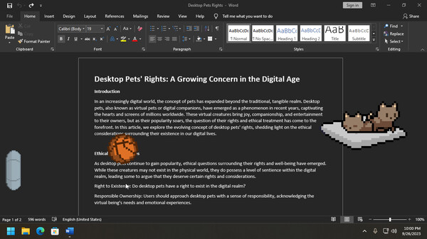 Скриншот из Desktop Pet Project