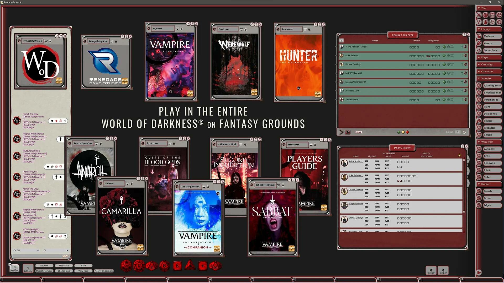 Steam Workshop::Vampire: The Masquerade v20 Character Sheet