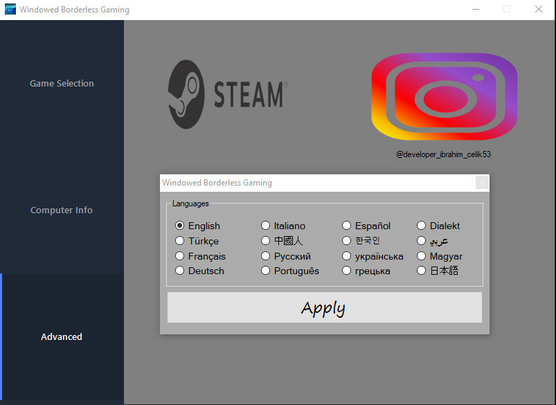 Windowed Borderless Gaming screenshot screenshot 3