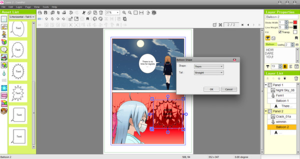 Manga Maker Comipo-游戏截图