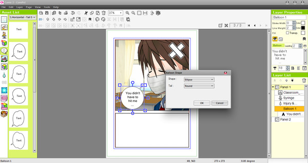 Manga Maker Comipo-游戏截图