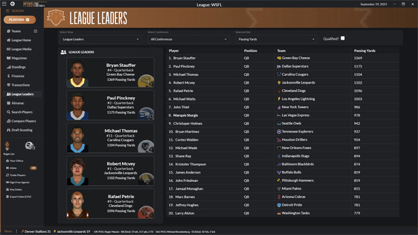 Скриншот из Draft Day Sports: Pro Football 2024