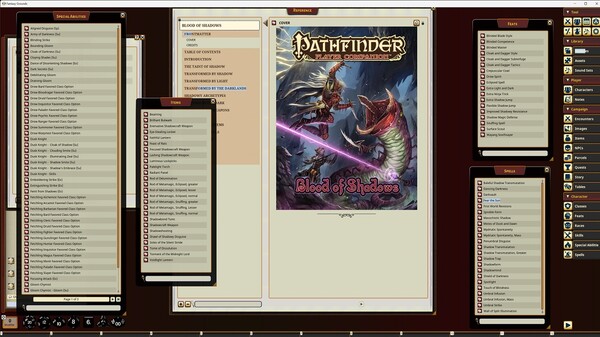 Fantasy Grounds - Pathfinder RPG - Pathfinder Companion: Blood of Shadows for steam