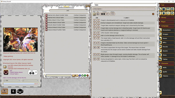 Fantasy Grounds - Combat Companion