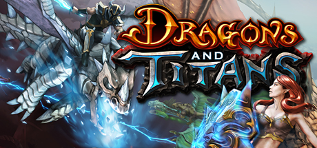Steam header art for Dragons and Titans