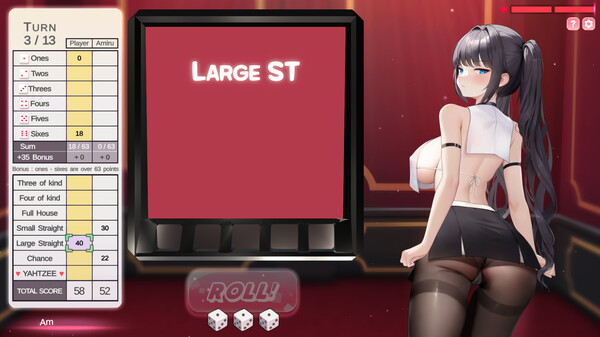 Скриншот из yahtzee girl
