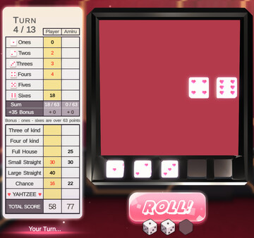Скриншот из yahtzee girl