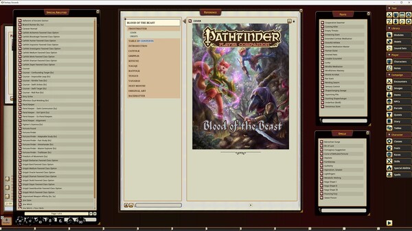 Fantasy Grounds - Pathfinder RPG - Pathfinder Companion: Blood of the Beast for steam