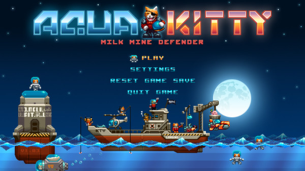 скриншот Aqua Kitty - Milk Mine Defender 1