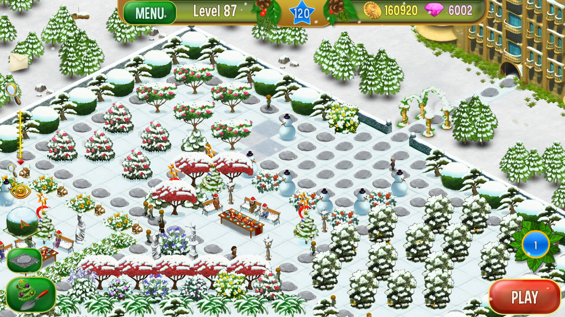 Queen's Garden Christmas screenshot 1