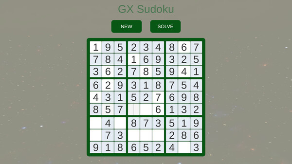 Скриншот из GX  Sudoku